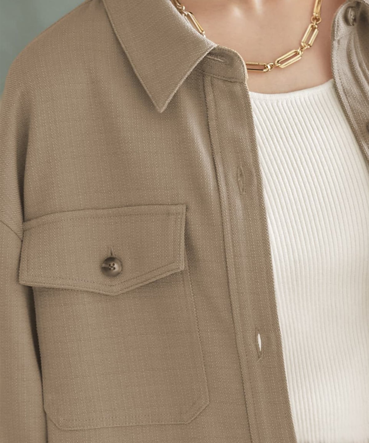 着用イメージ 165cm オリーブベージュ