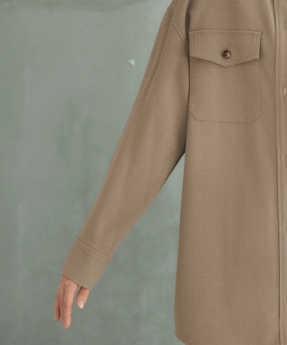 着用イメージ 165cm オリーブベージュ