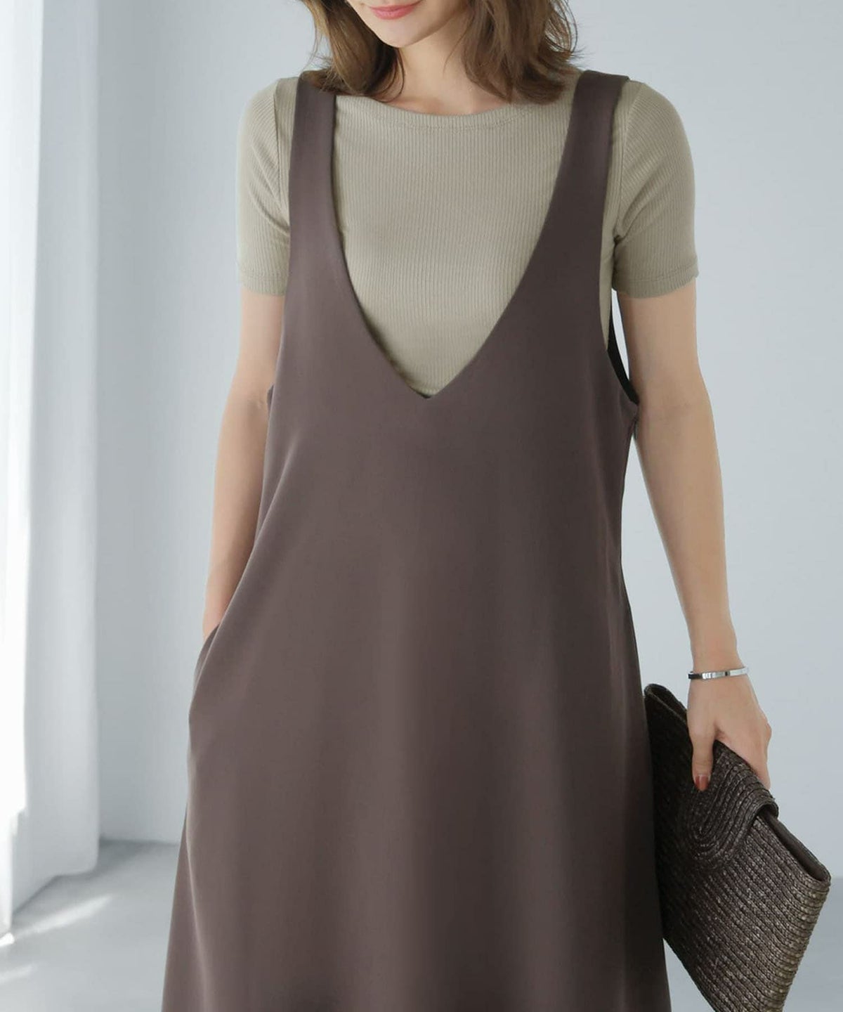 着用イメージ 165cm セピア 02サイズ