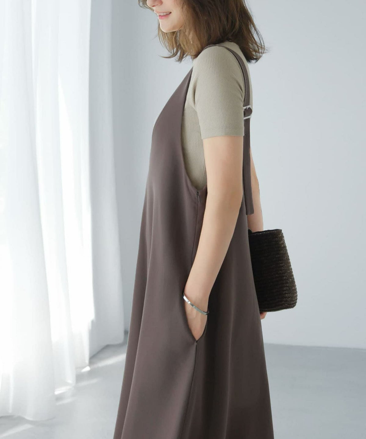 着用イメージ 165cm セピア 02サイズ