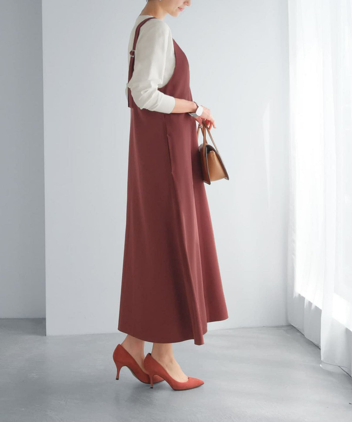 着用イメージ 168cm ルビーブラウン 02サイズ