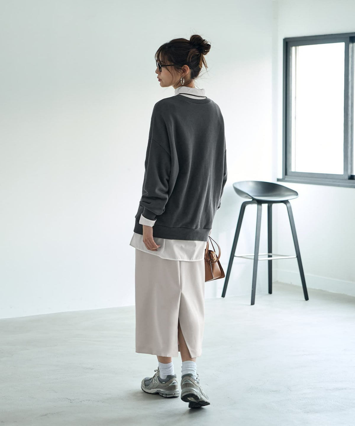 着用イメージ 168cm ホワイト