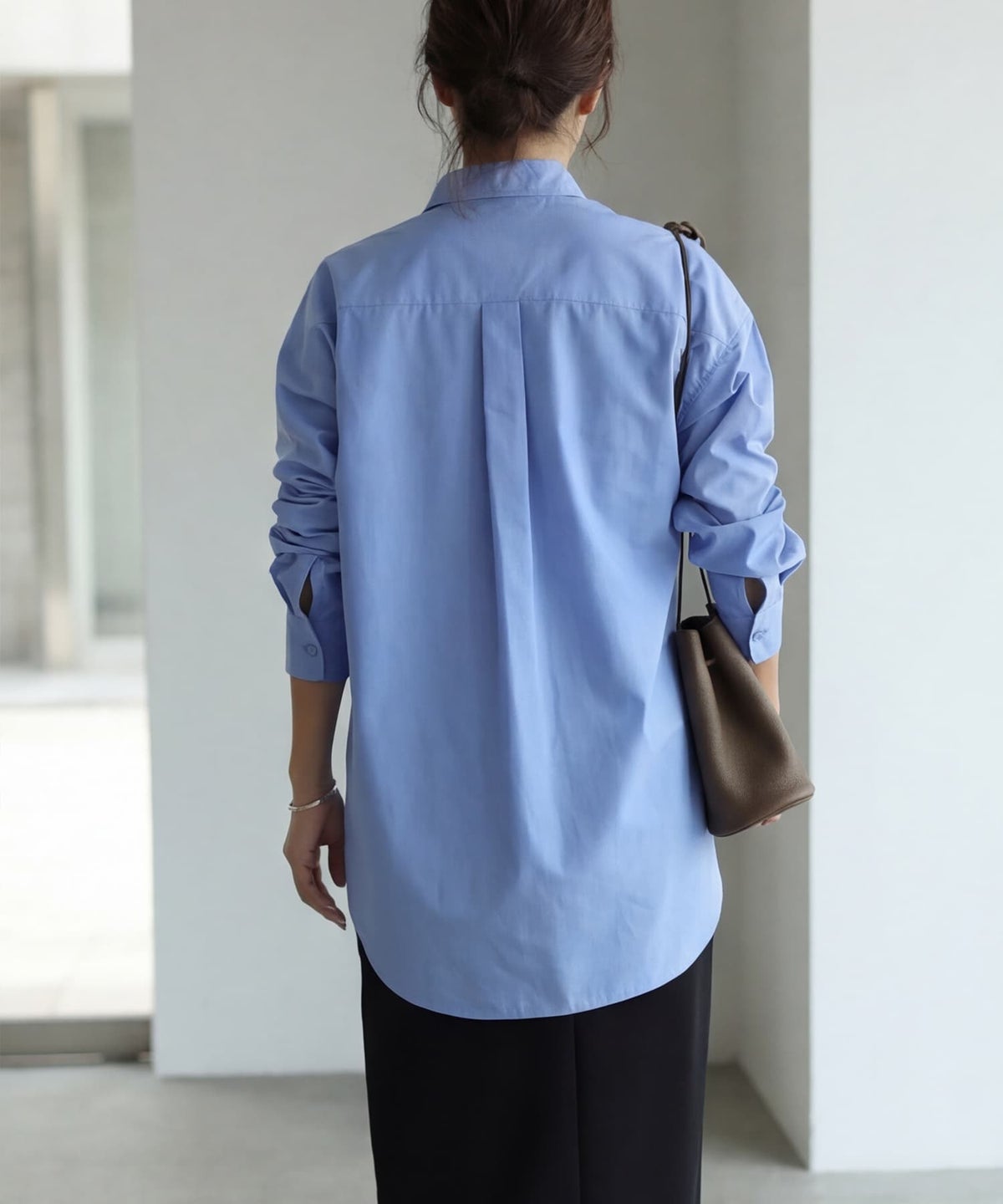 着用イメージ 163cm ブルー