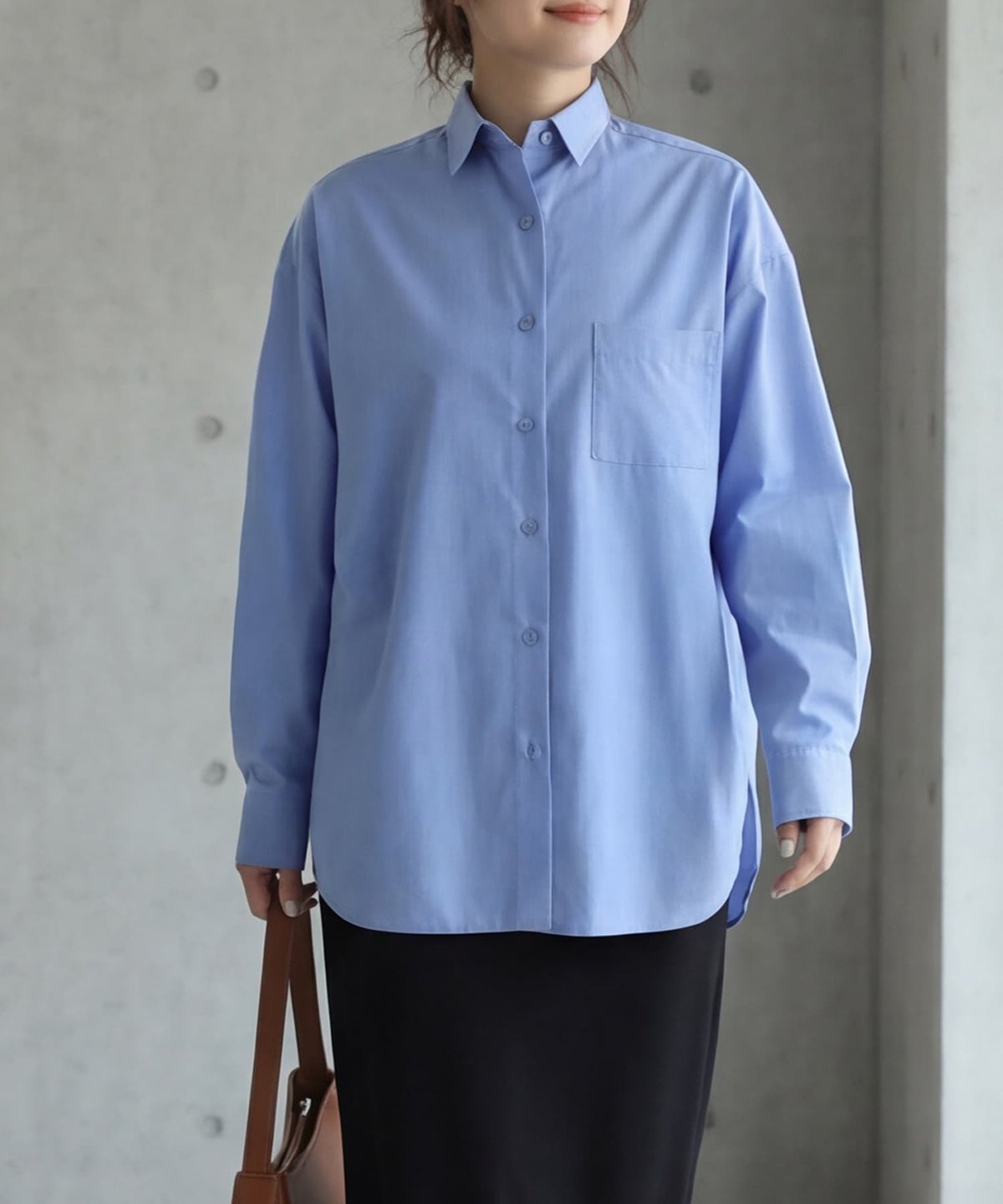 着用イメージ 163cm ブルー