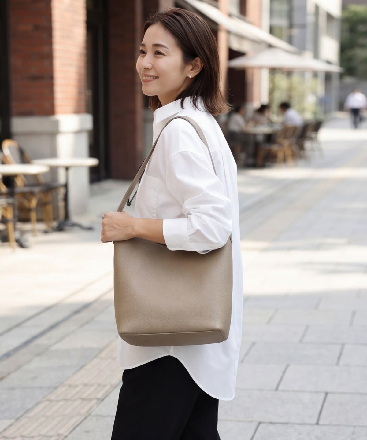 着用イメージ 163cm ホワイト