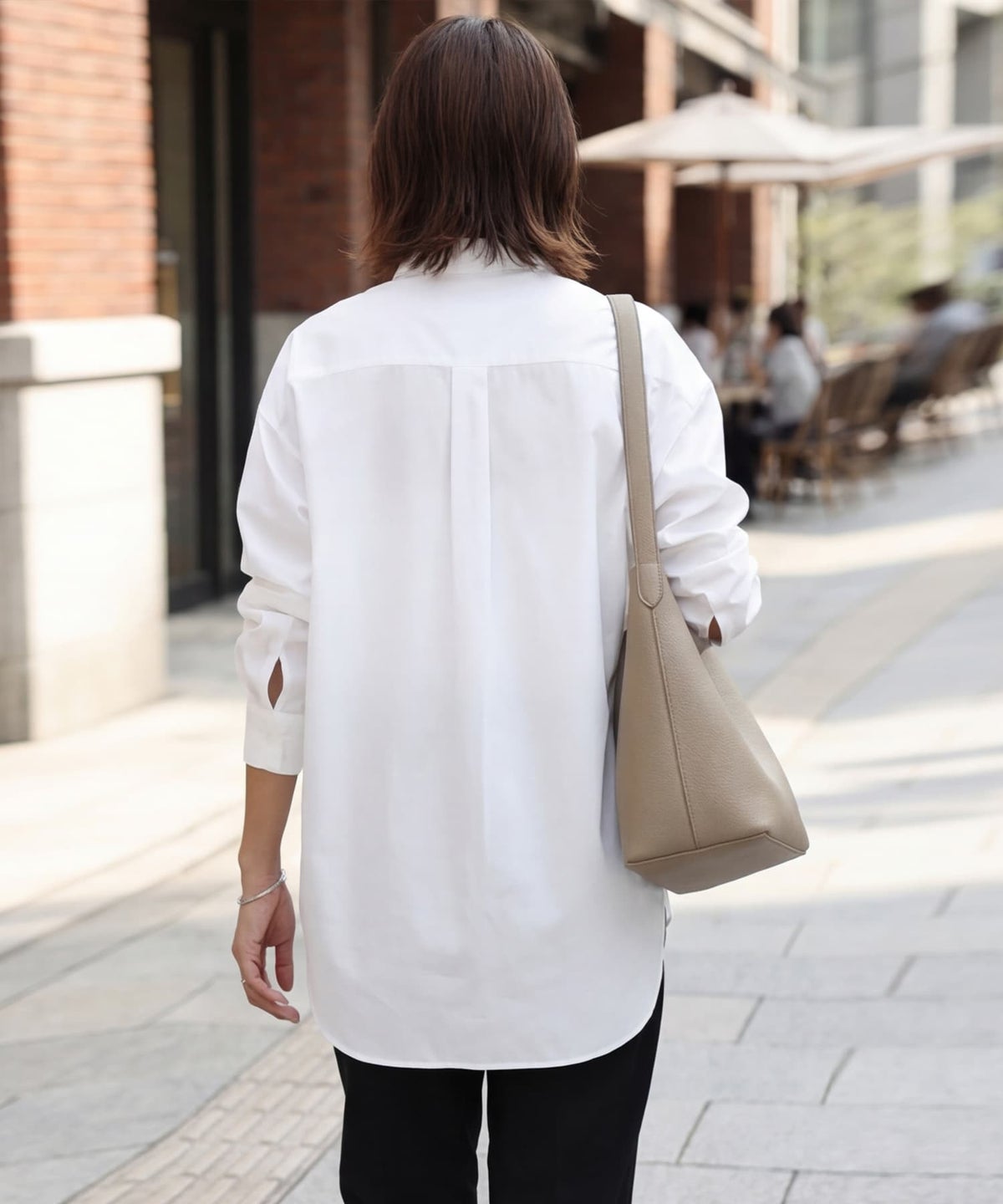 着用イメージ 163cm ホワイト