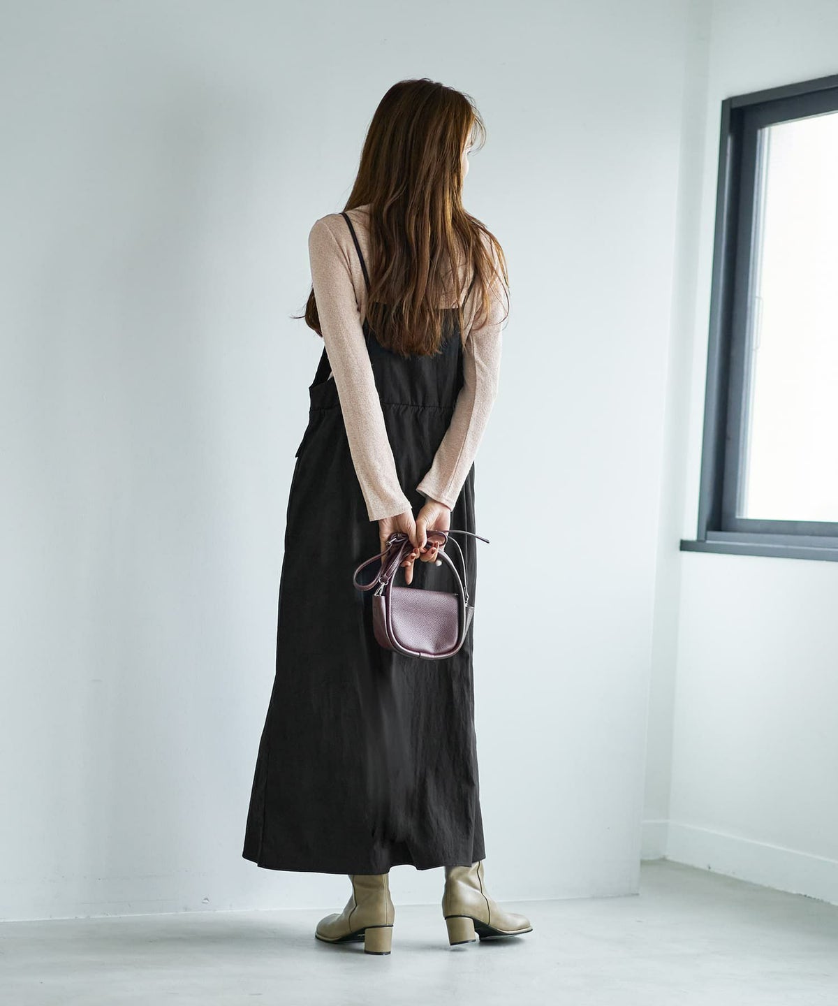 着用イメージ 166cm ベージュミックス Sサイズ