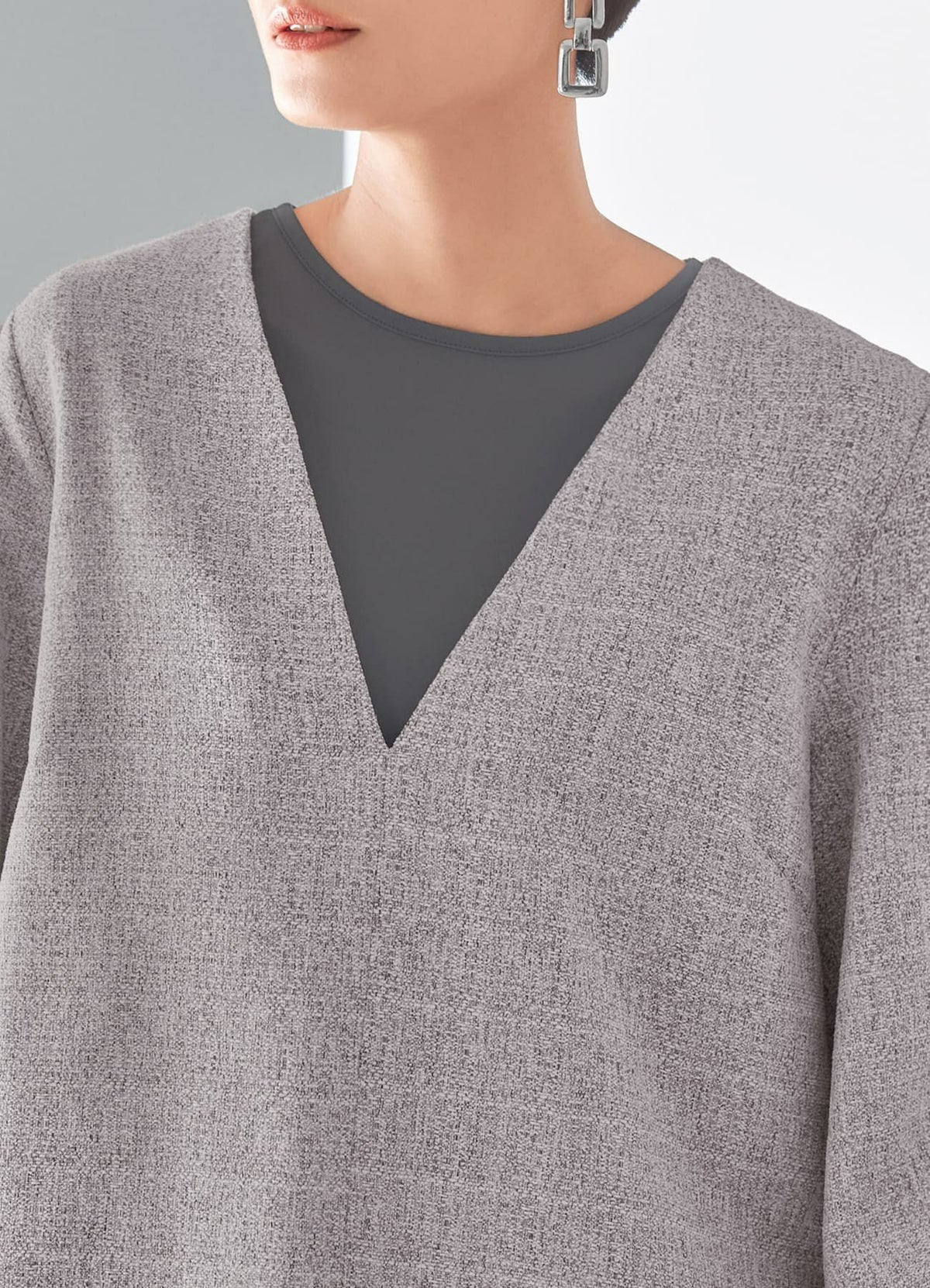 着用イメージ 165cm チャコール