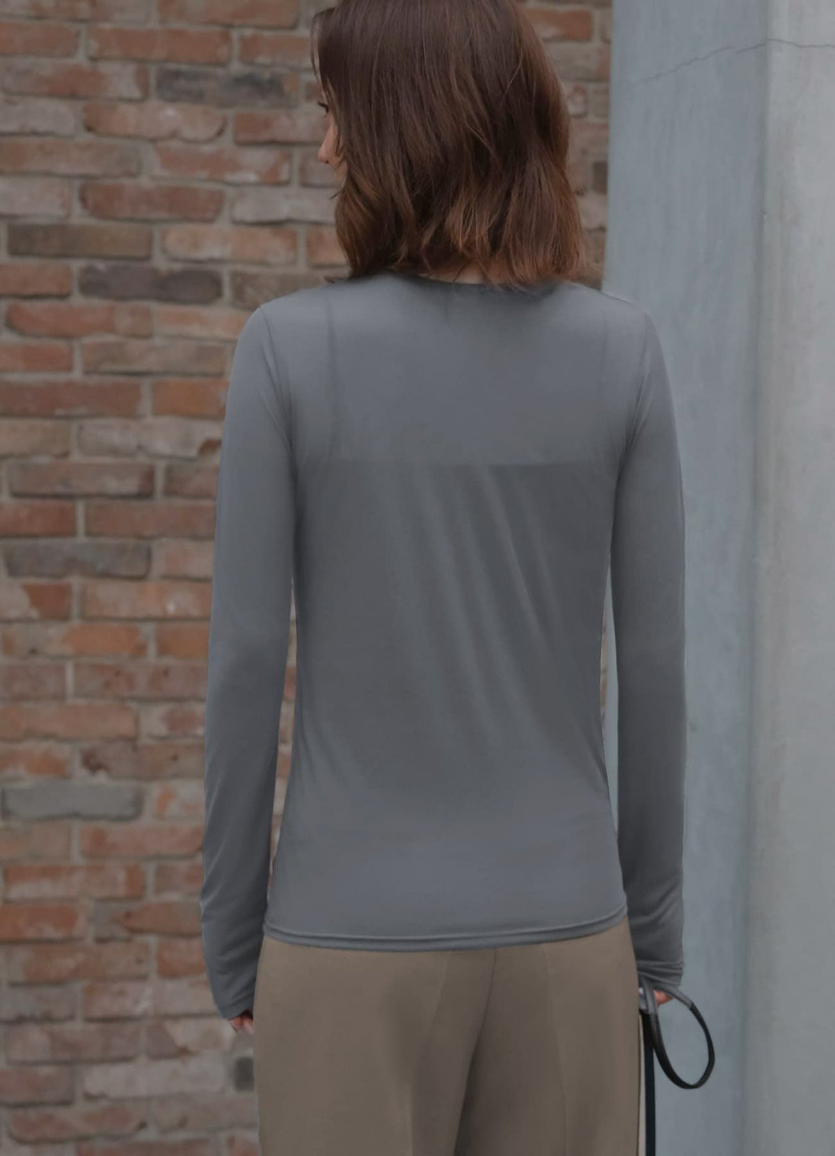 着用イメージ 165cm チャコール