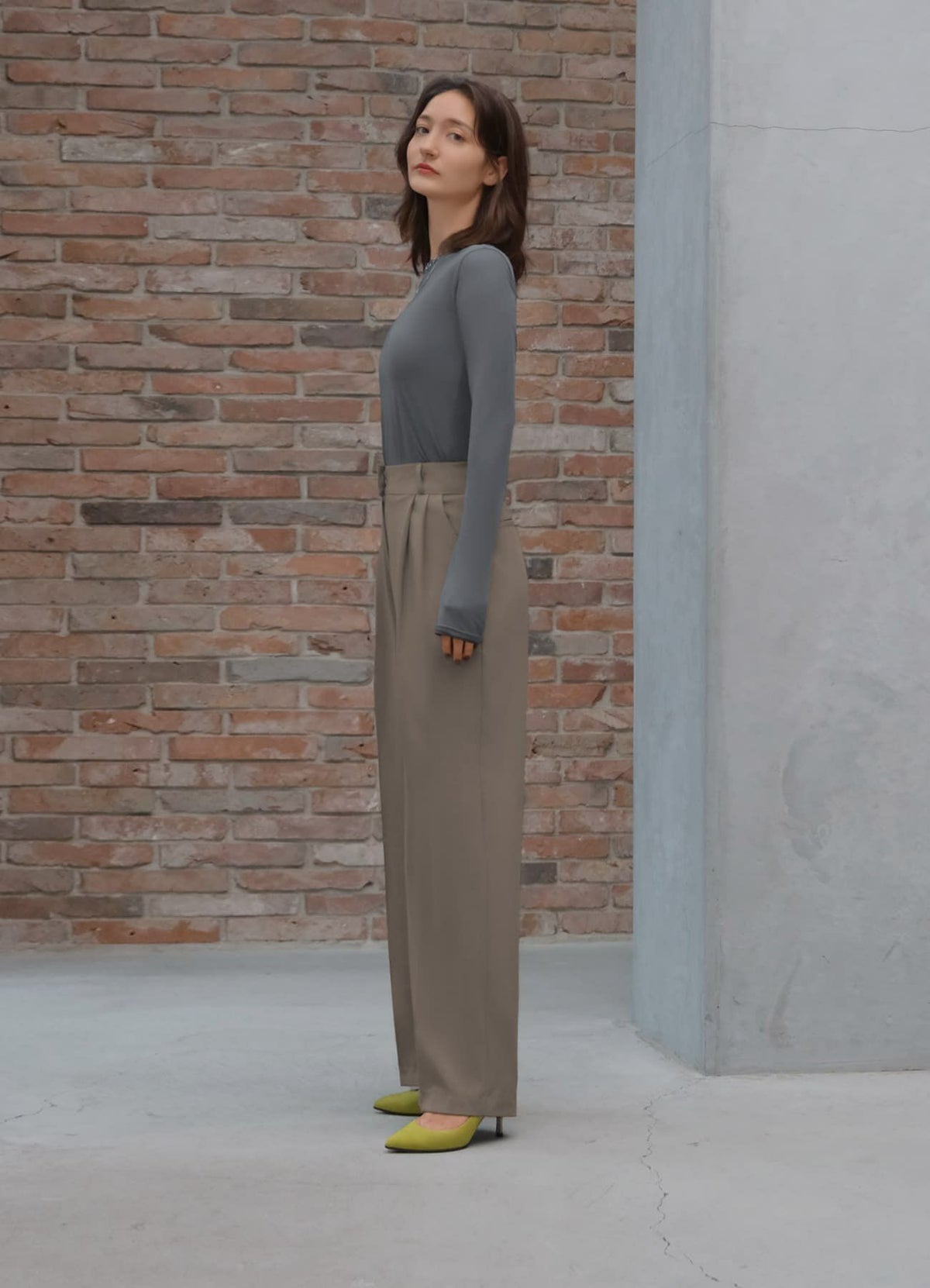 着用イメージ 165cm チャコール