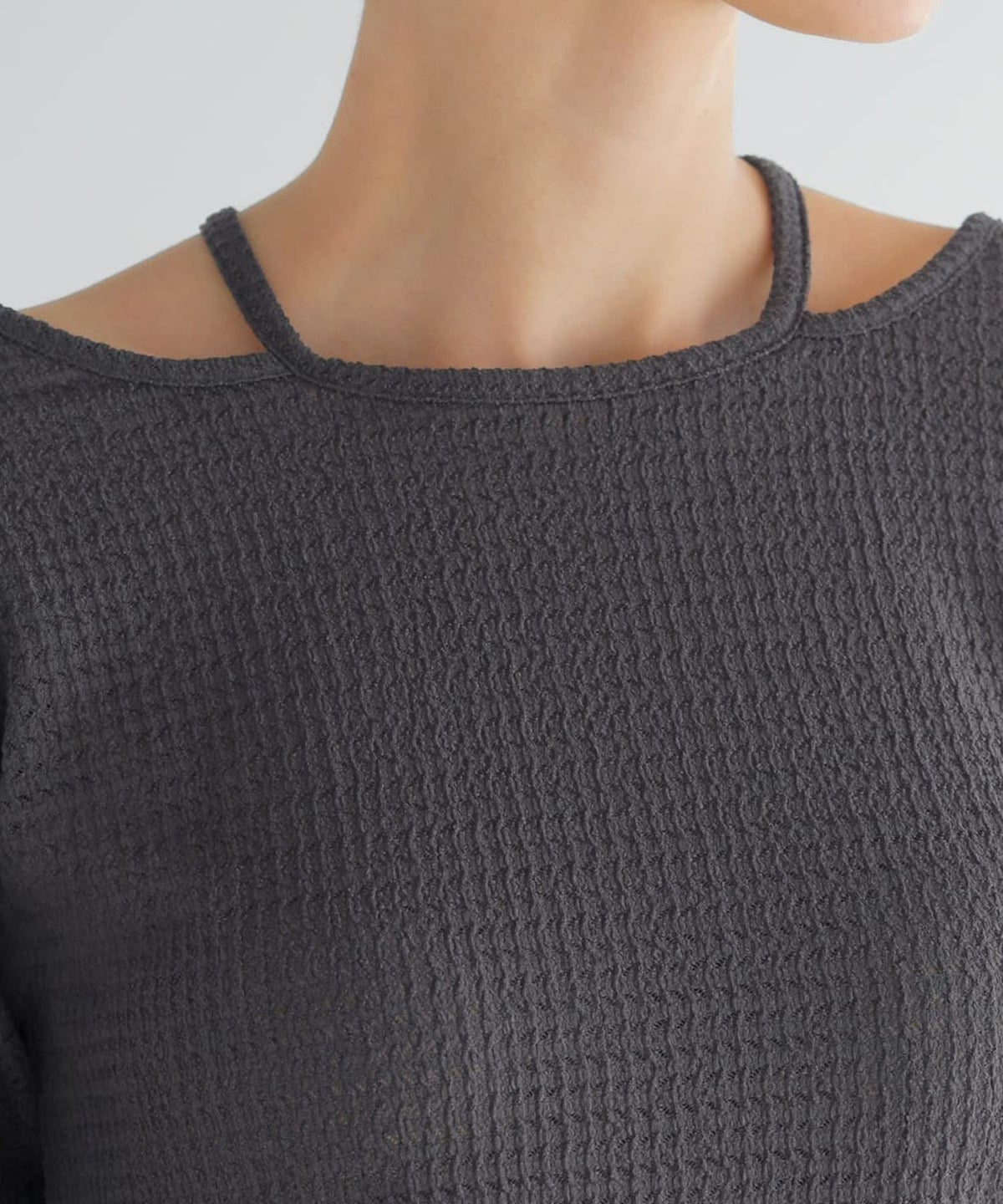 着用イメージ 167cm チャコール