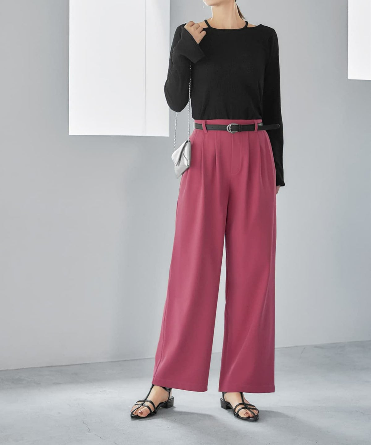 着用イメージ 165cm ブラック