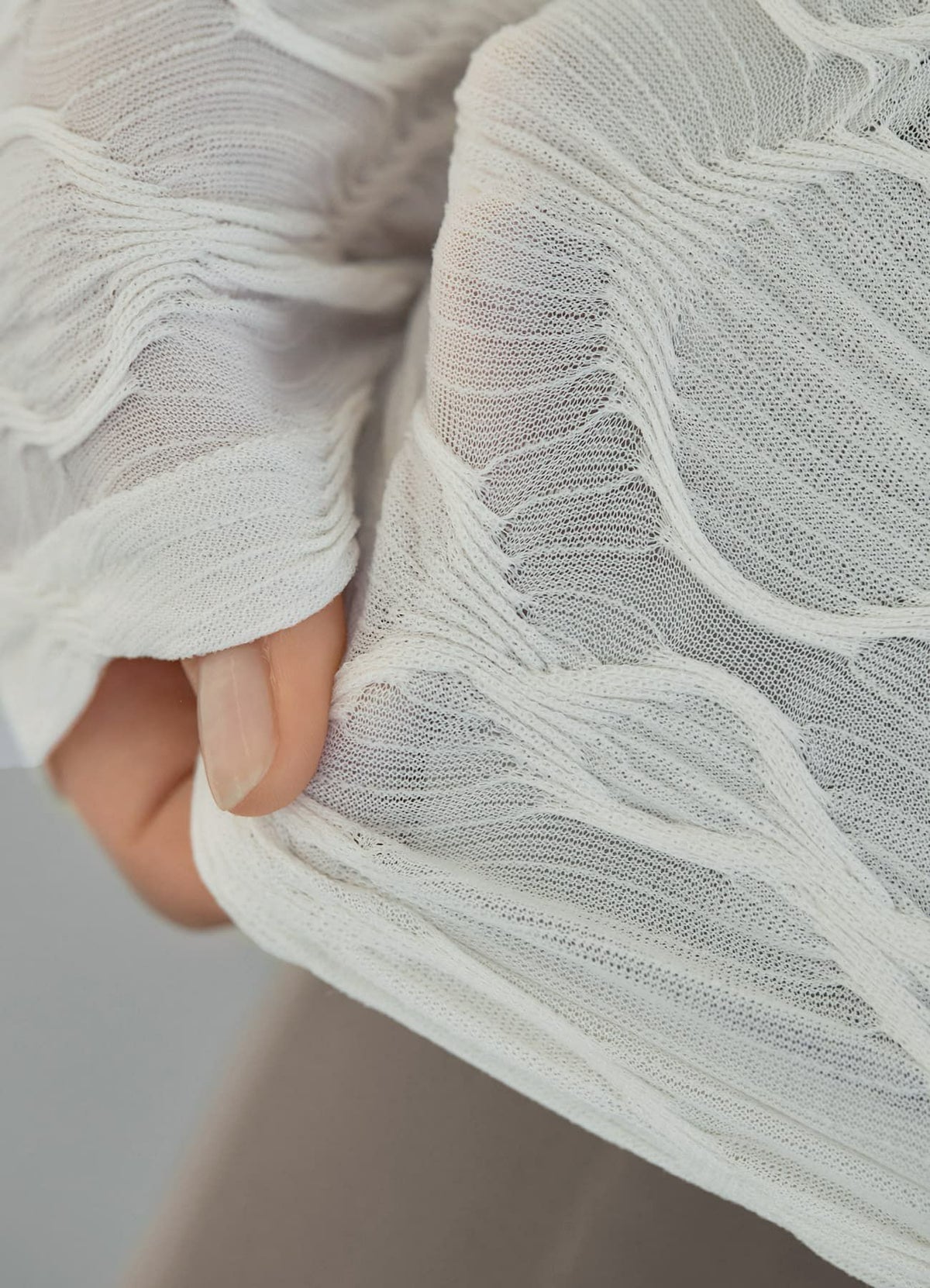 着用イメージ 165cm 着用サイズ S-M アイボリー