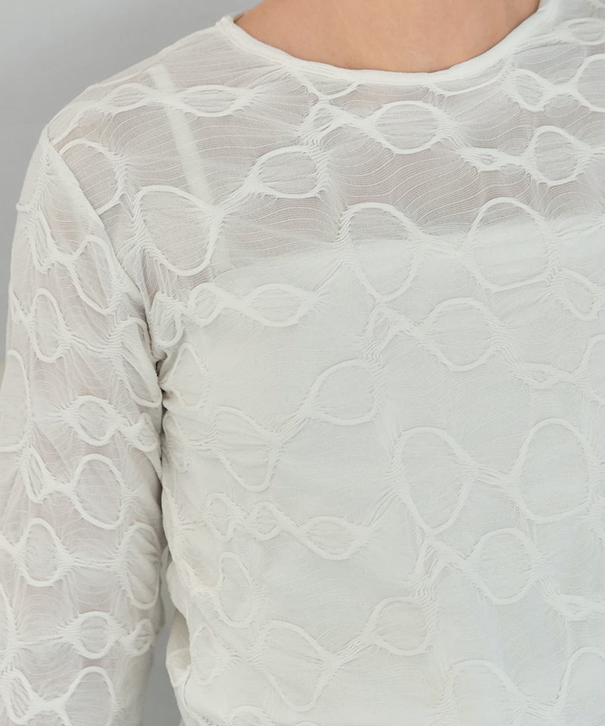 着用イメージ 165cm 着用サイズ S-M アイボリー