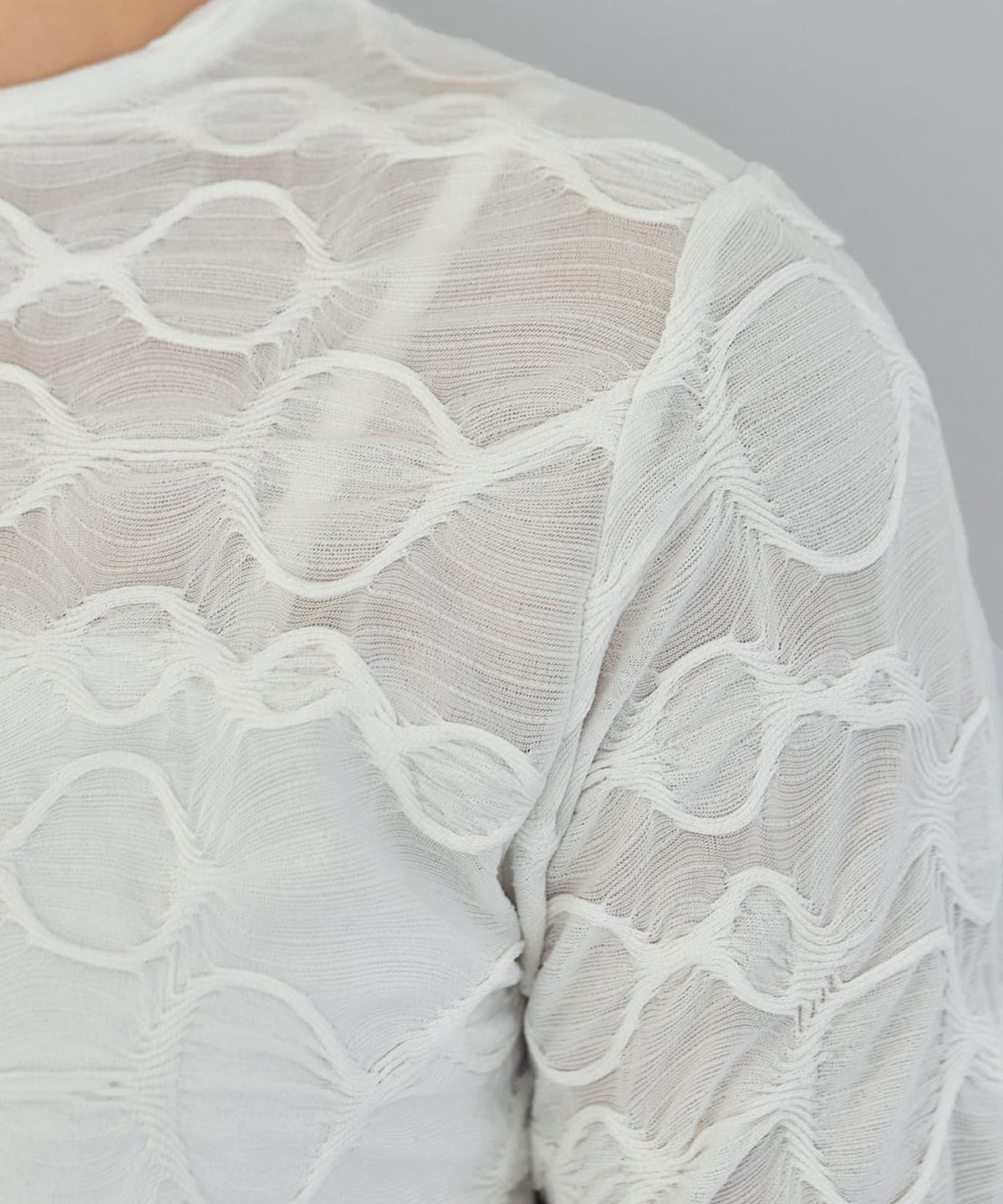 着用イメージ 165cm 着用サイズ S-M アイボリー