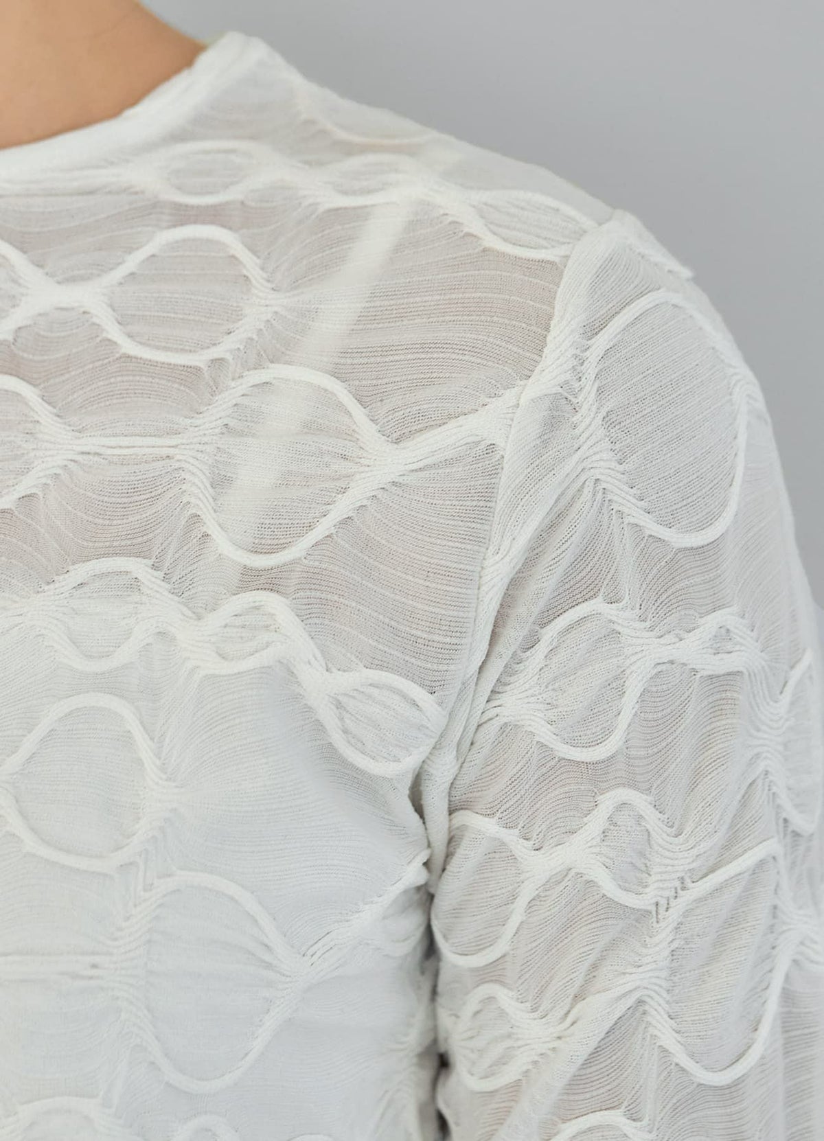 着用イメージ 165cm 着用サイズ S-M アイボリー