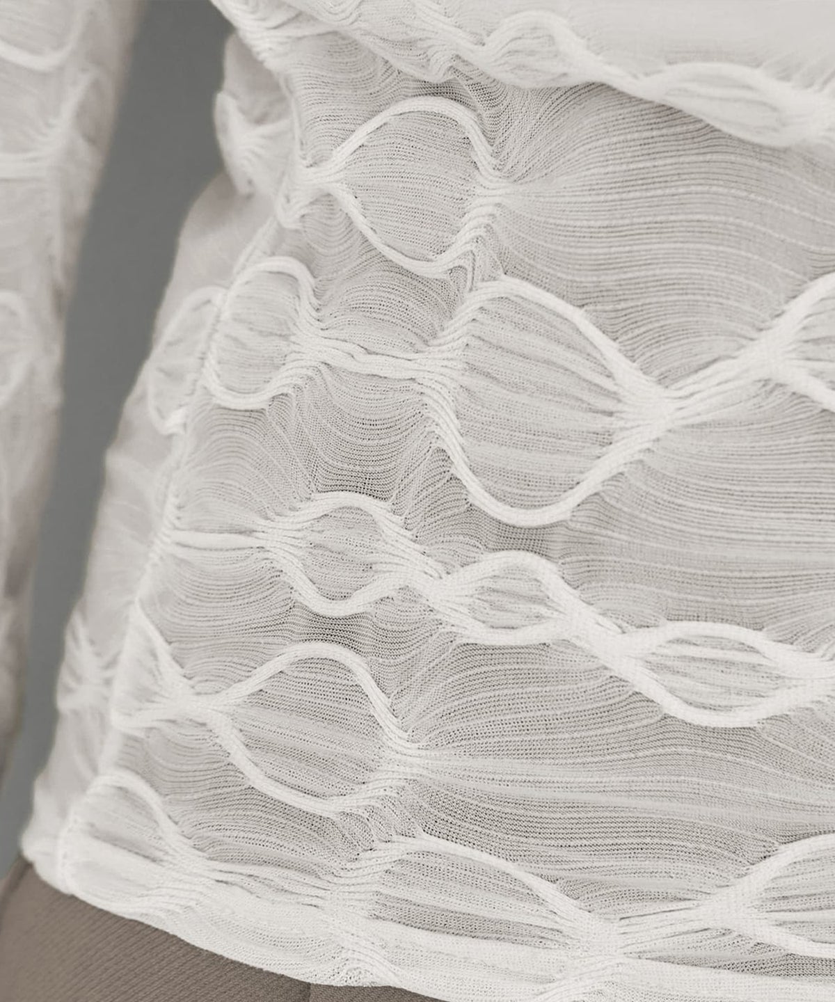 着用イメージ 165cm 着用サイズ S-M アイボリー