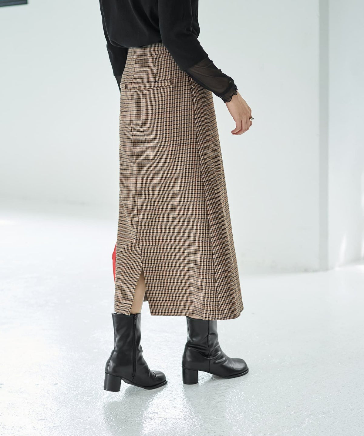 着用イメージ 166cm ベージュミックス Sサイズ