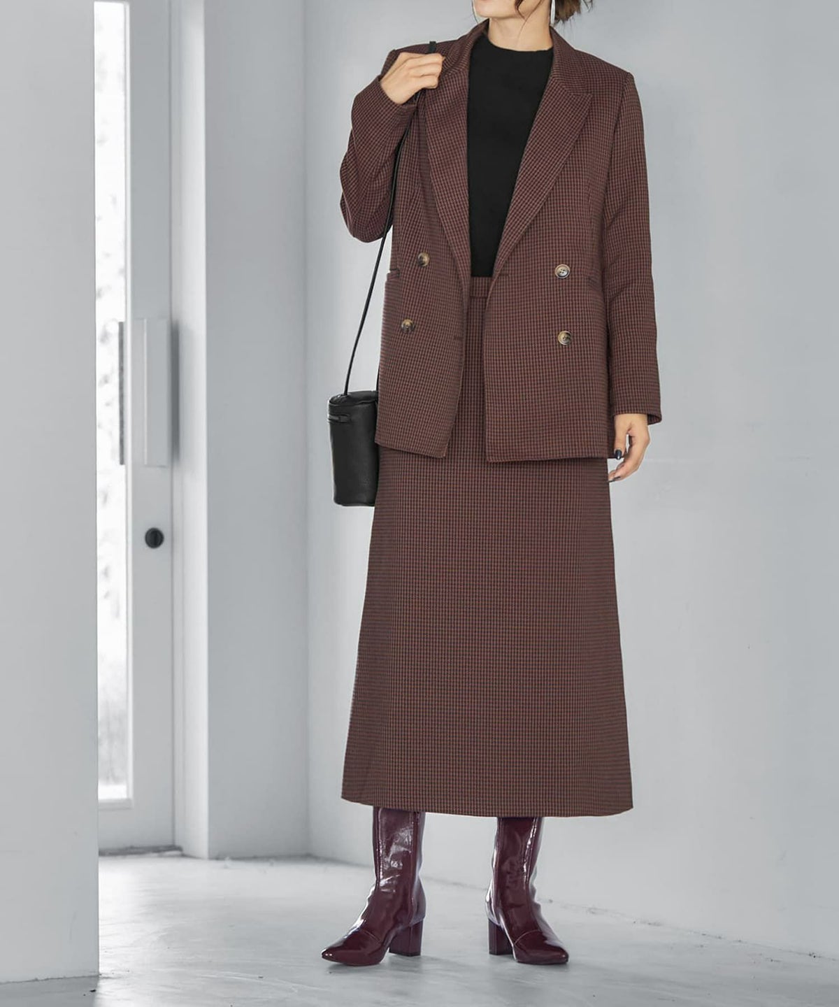 着用イメージ 165cm ブラウンミックス Sサイズ