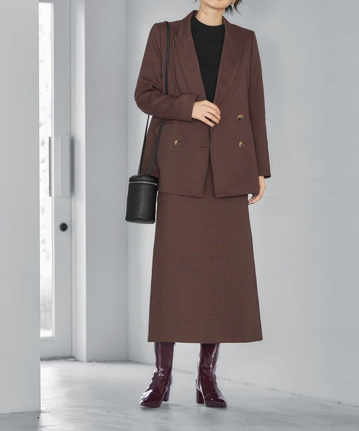 着用イメージ 165cm ブラウンミックス Sサイズ