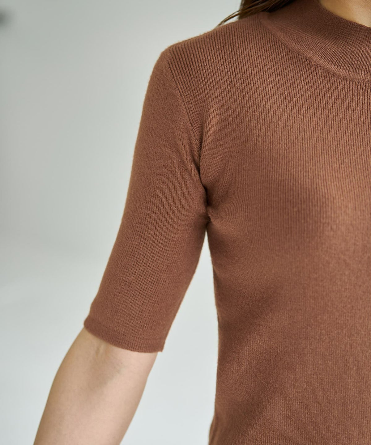 着用イメージ 166cm ライトブラウン