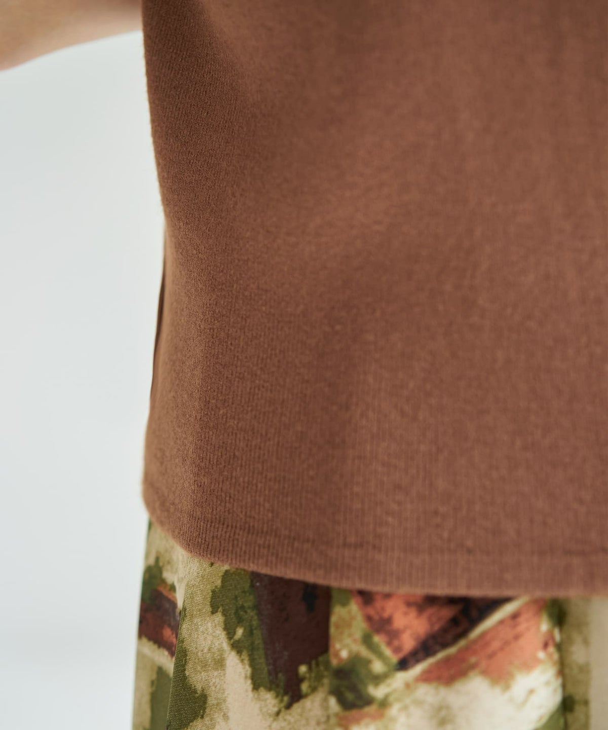 着用イメージ 166cm ライトブラウン