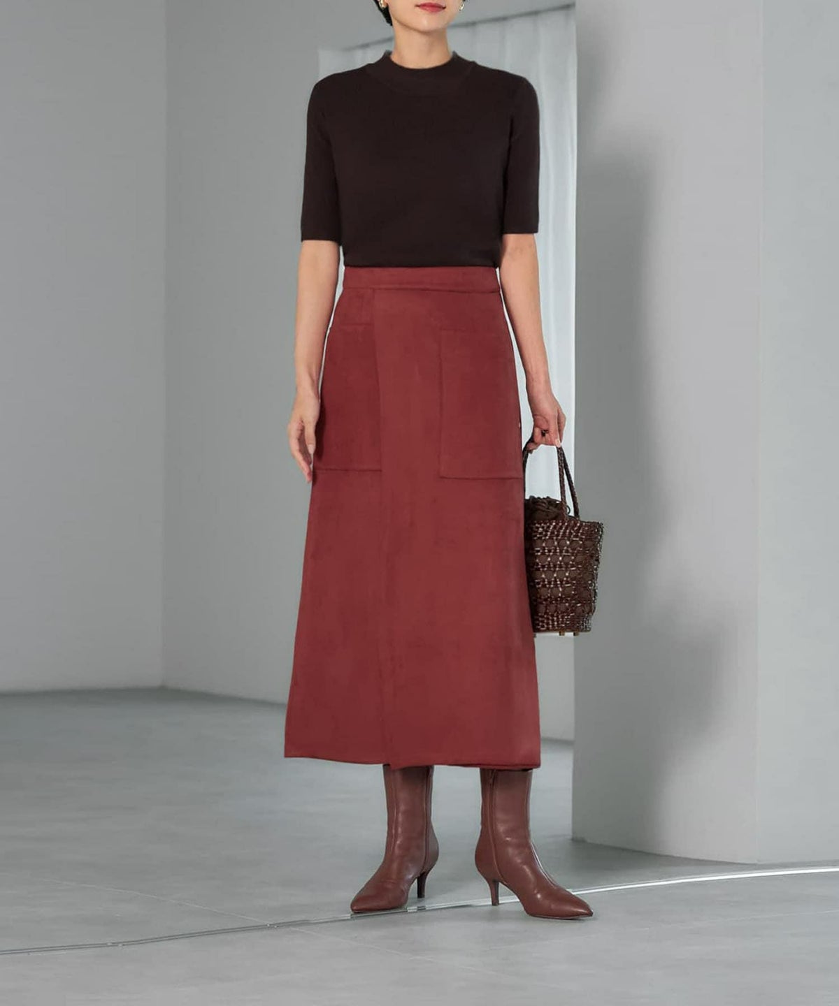 着用イメージ 165cm チョコレート