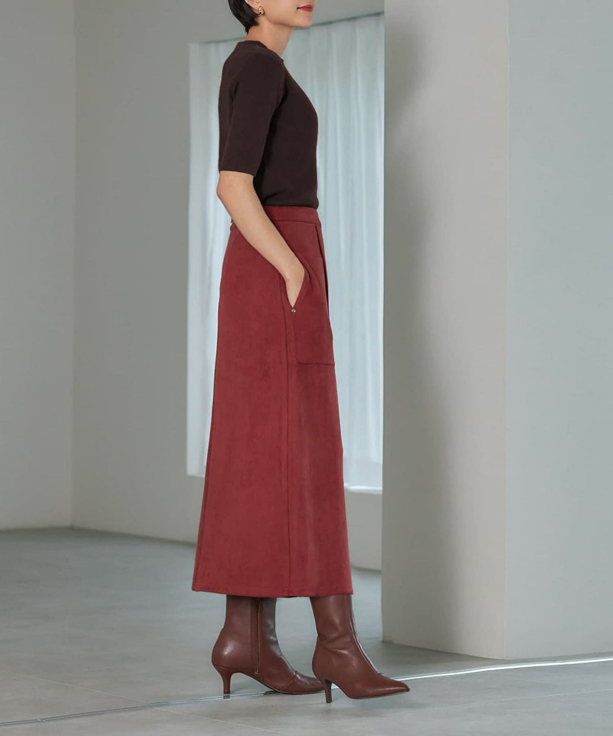 着用イメージ 165cm チョコレート