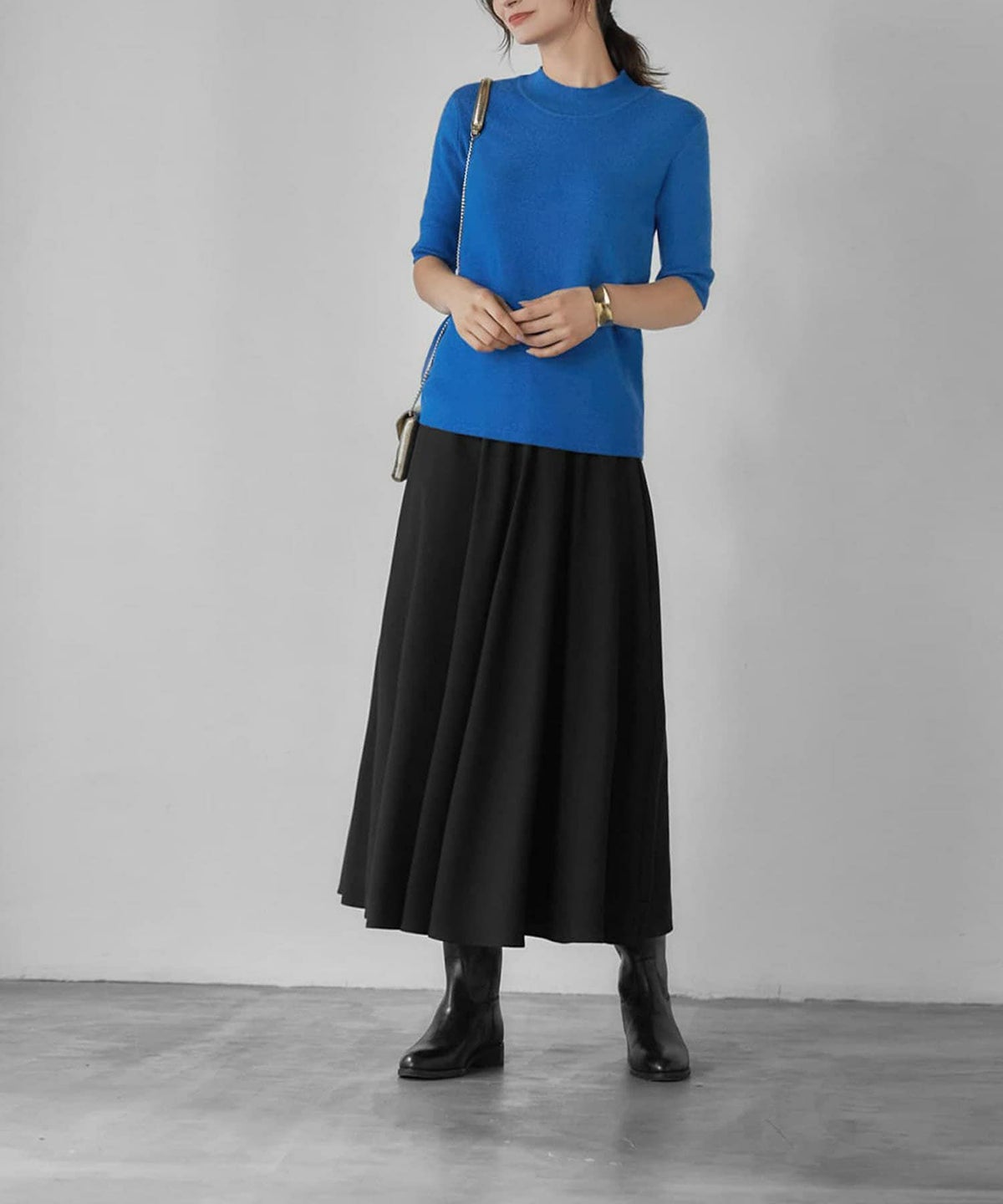 着用イメージ 165cm ブルー