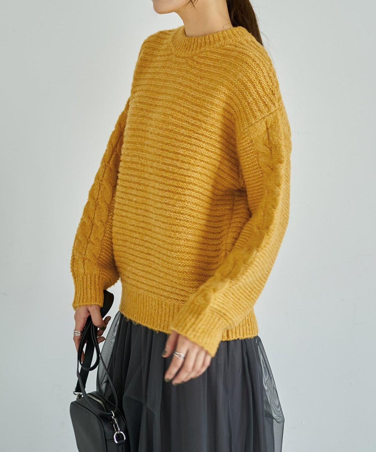 着用イメージ 166cm イエロー