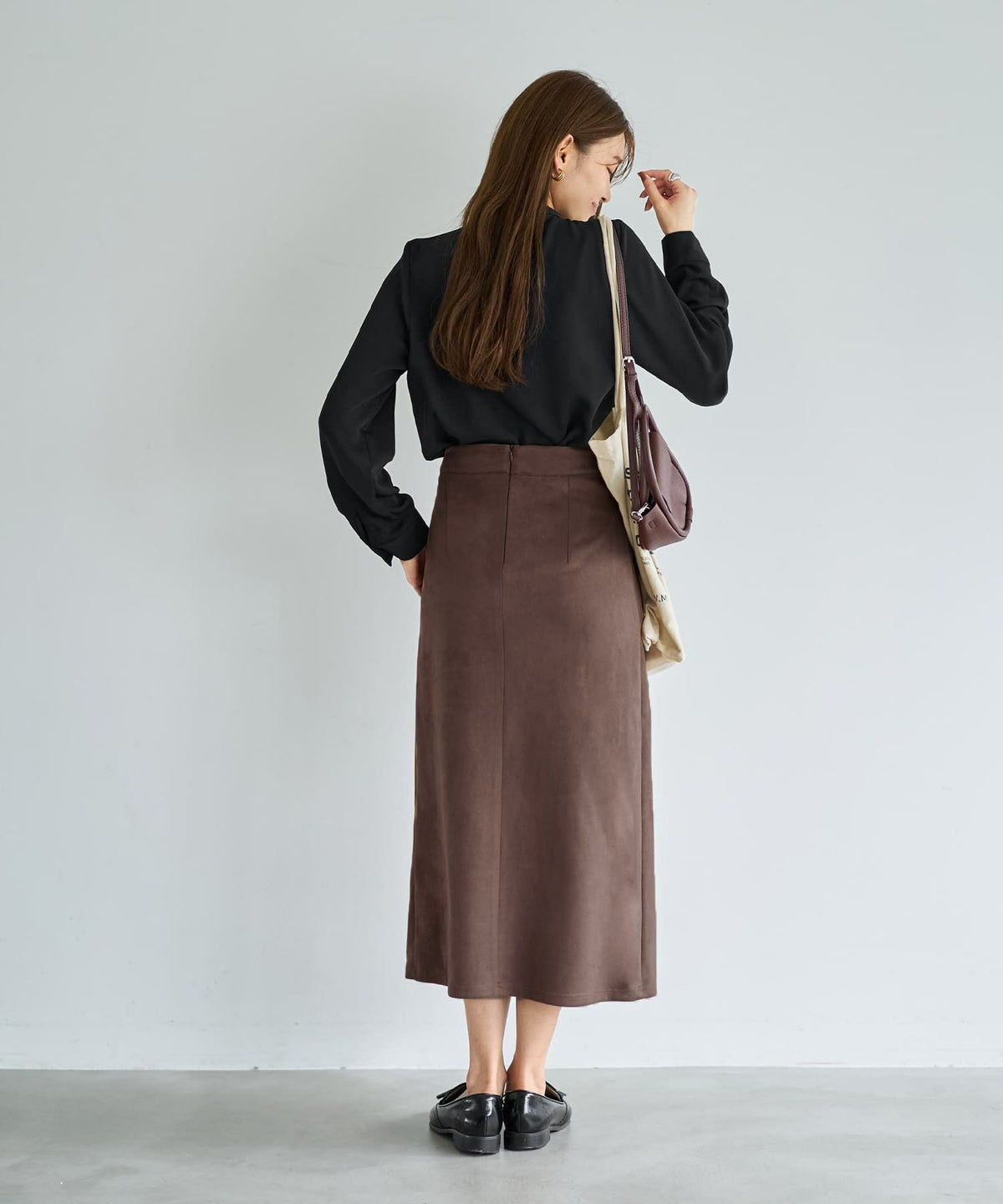 着用イメージ 166cm ブラウン Sサイズ