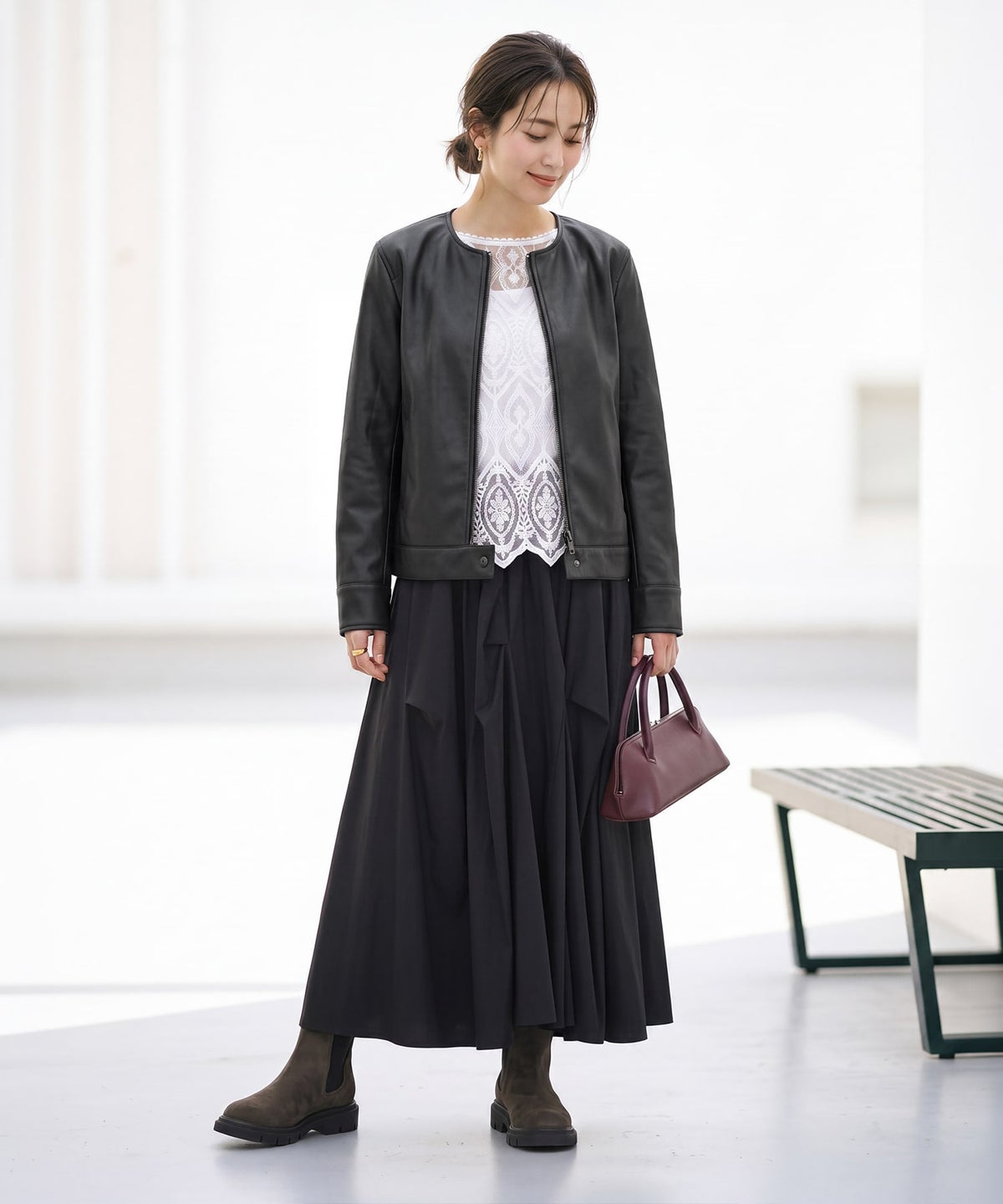 着用イメージ 163cm ブラック S-Mサイズ