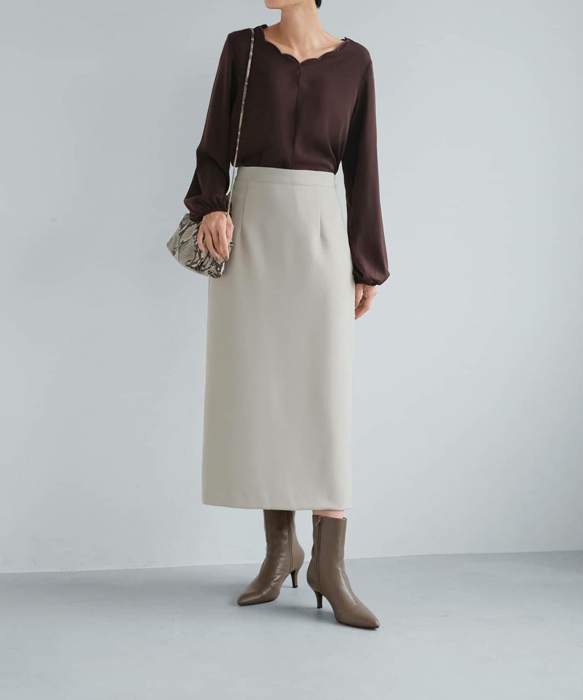 着用イメージ 165cm コーヒー Mサイズ