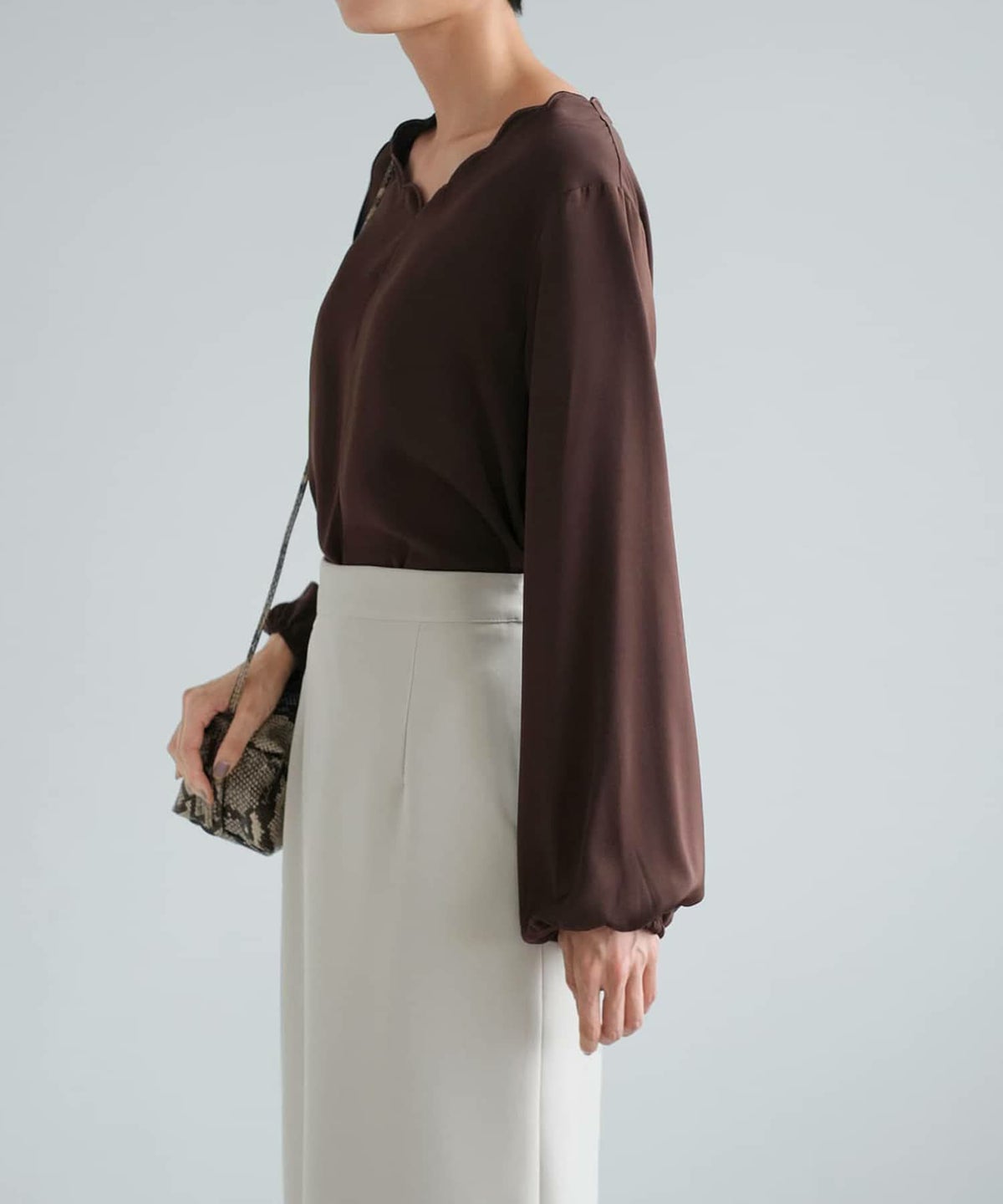 着用イメージ 165cm コーヒー Mサイズ