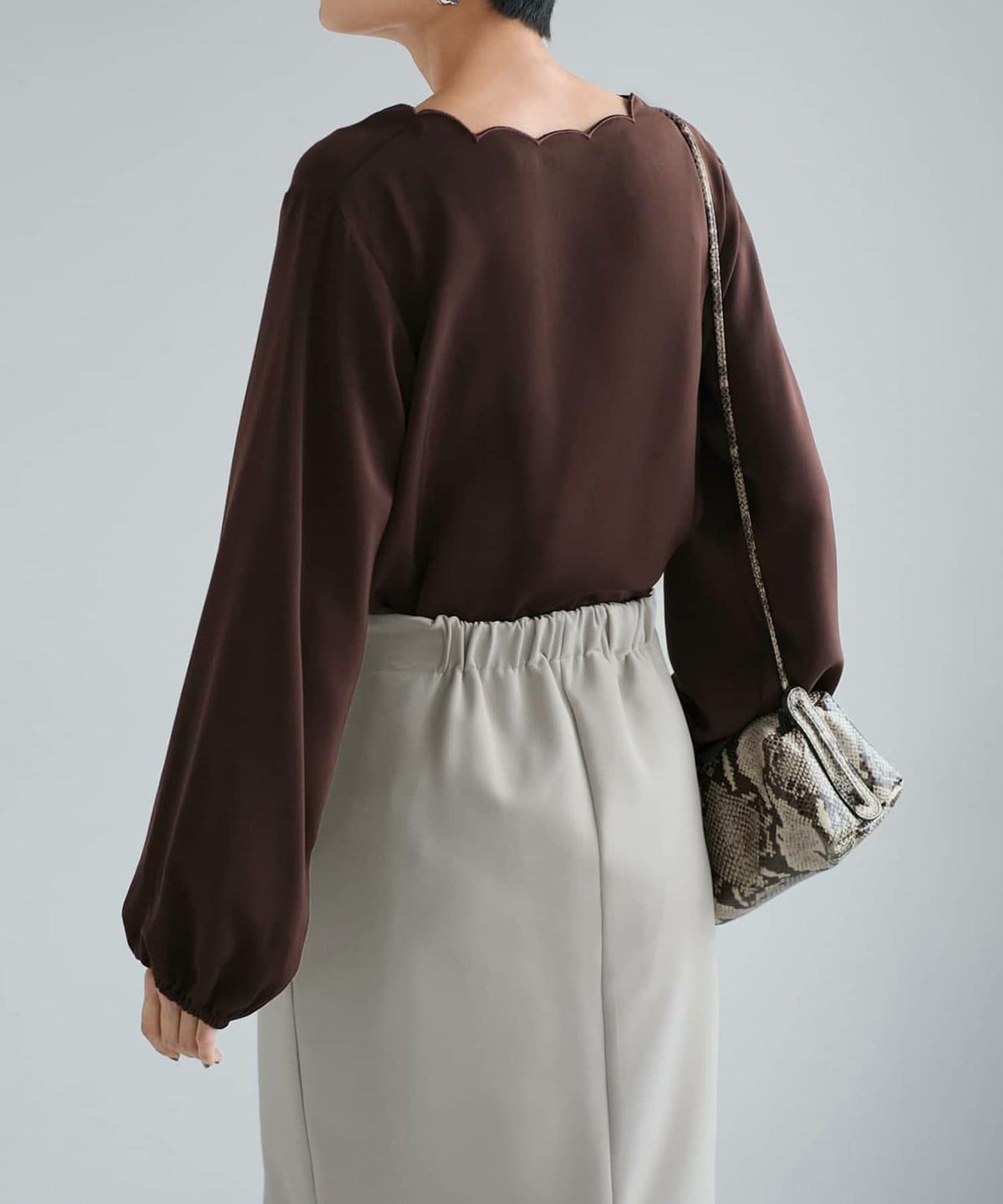 着用イメージ 165cm コーヒー Mサイズ