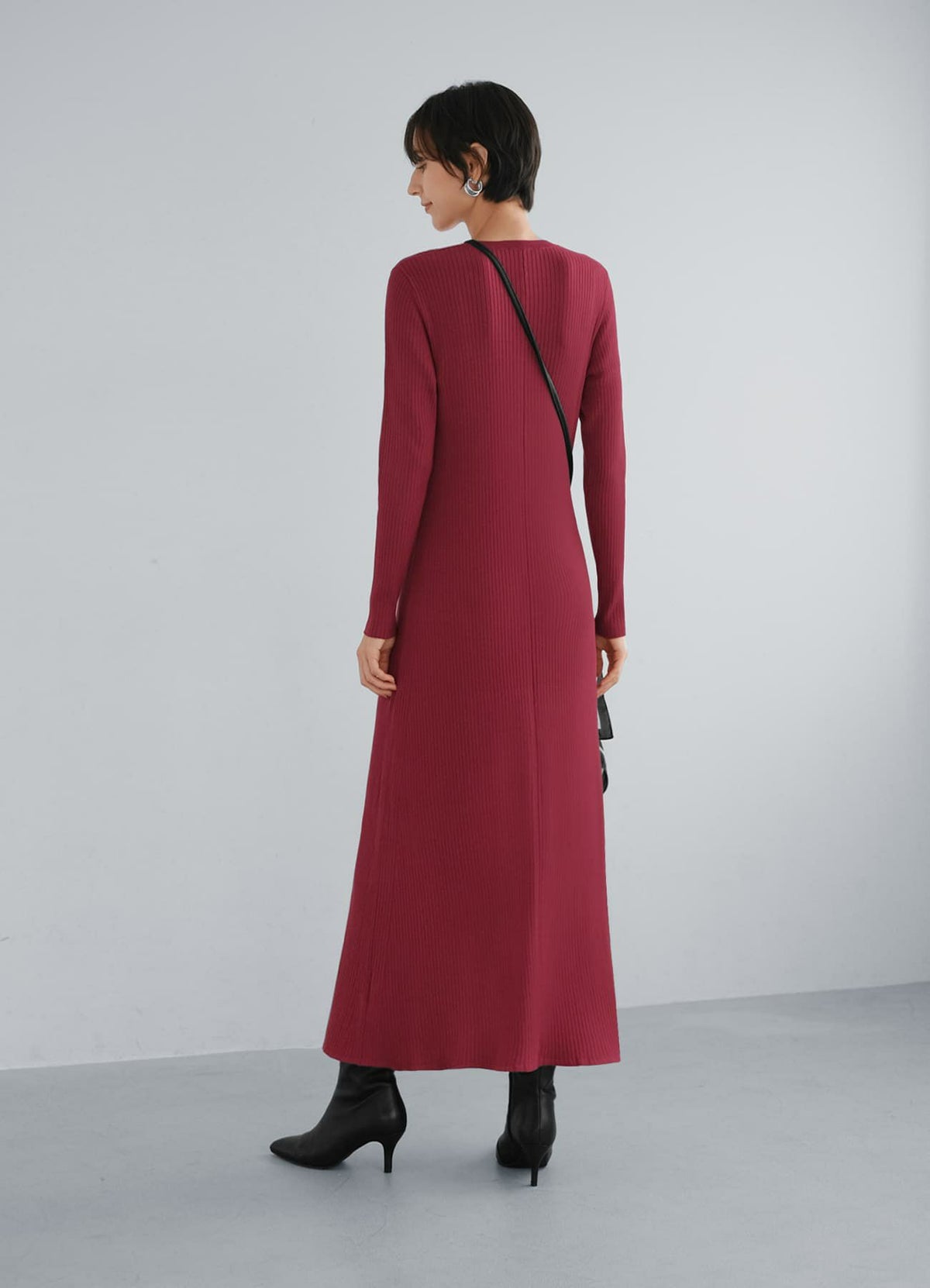 着用イメージ 168cm 着用サイズ 02 ダークレッド