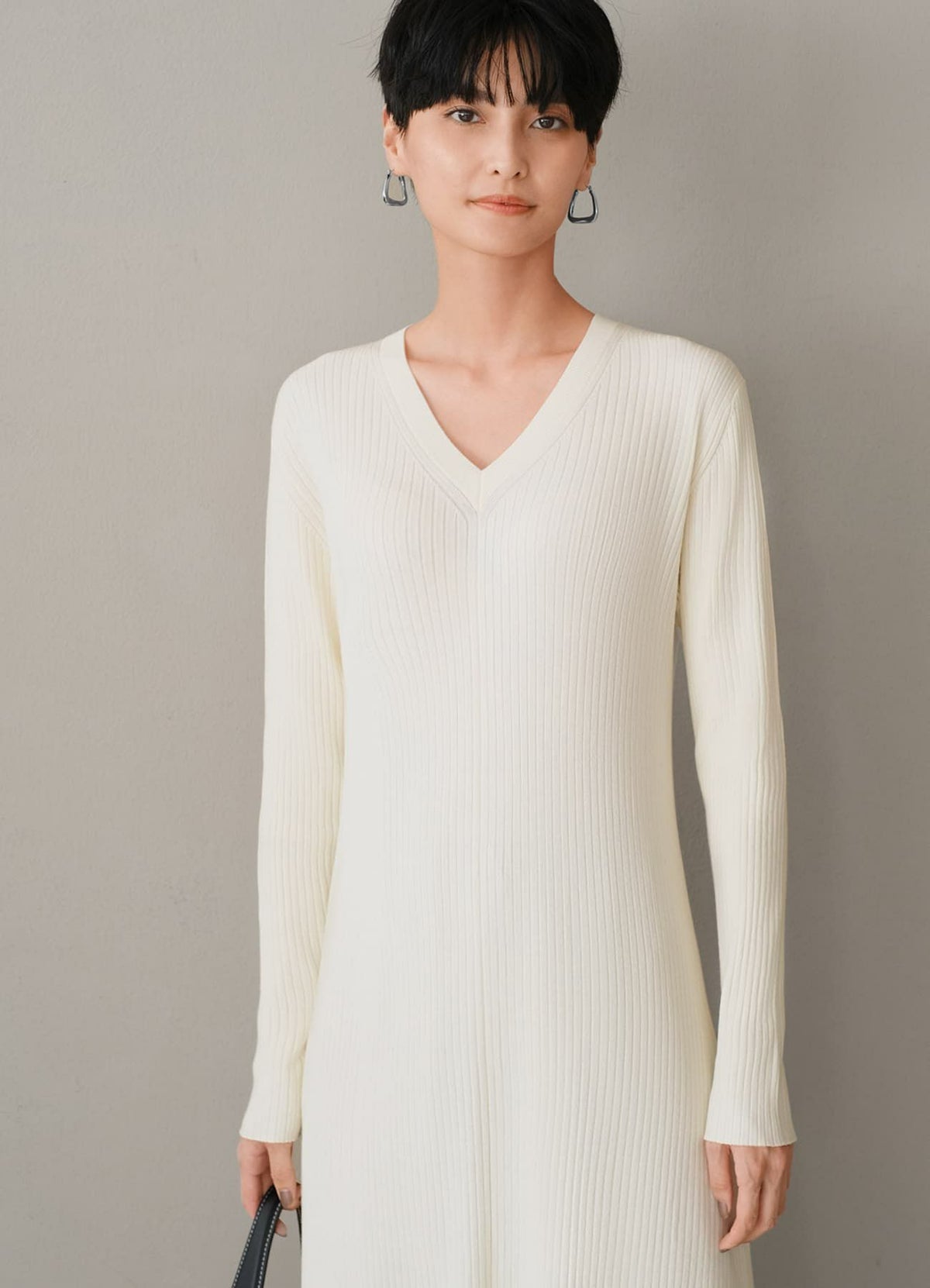 着用イメージ 165cm 着用サイズ 02 アイボリー