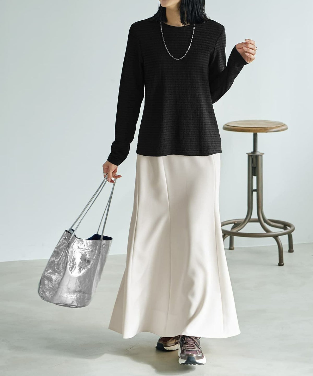 着用イメージ 164cm ブラック