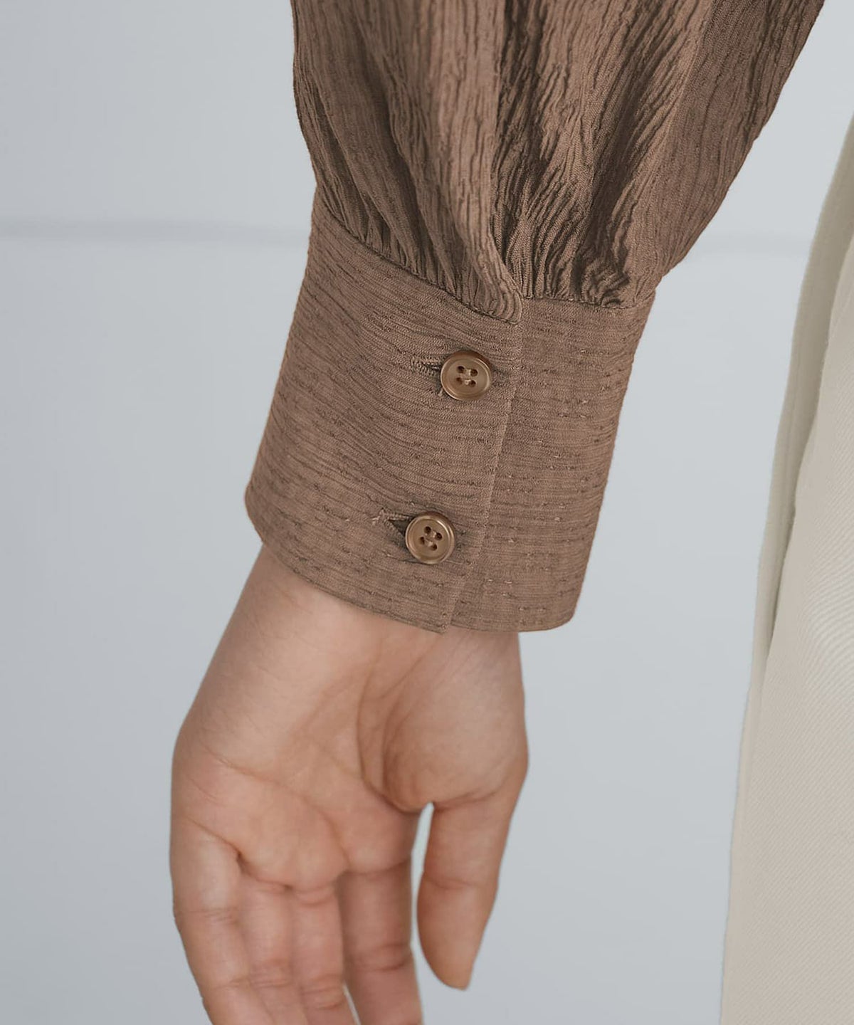 着用イメージ 167cm セピアブラウン