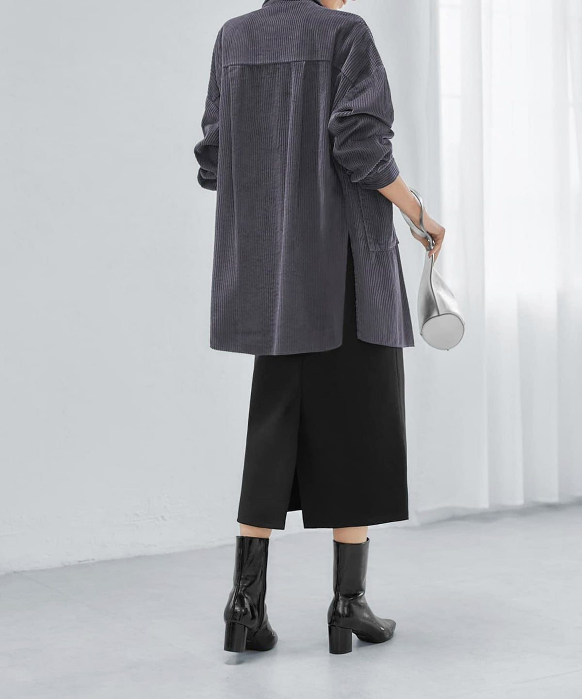 着用イメージ 168cm ダークグレー