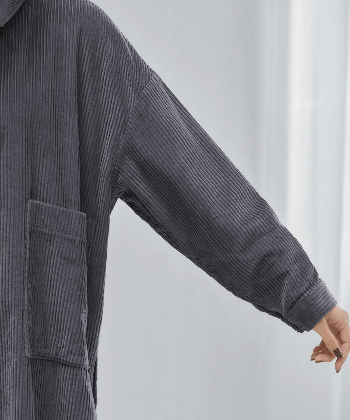 着用イメージ 168cm ダークグレー