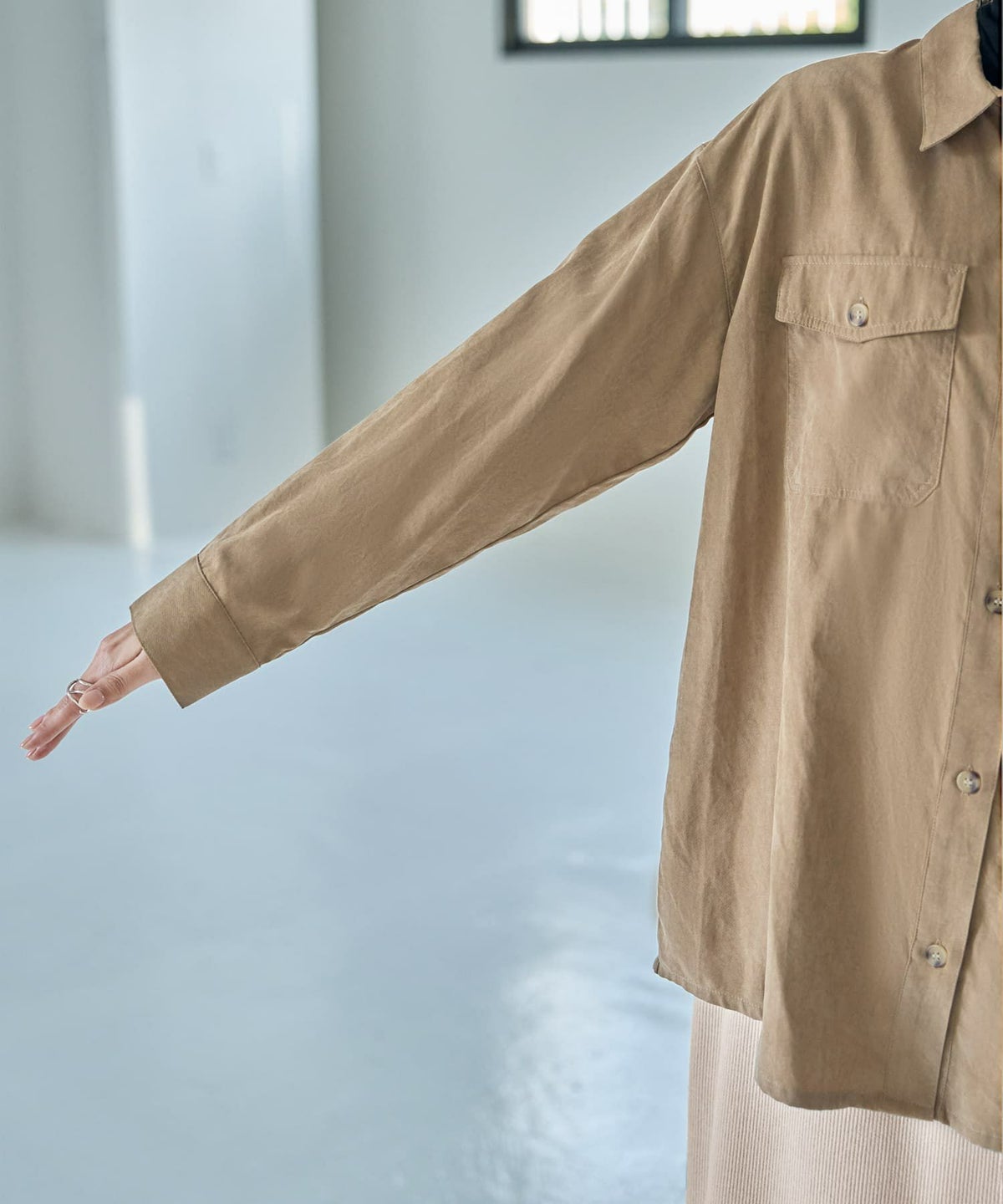 着用イメージ 168cm キャメル