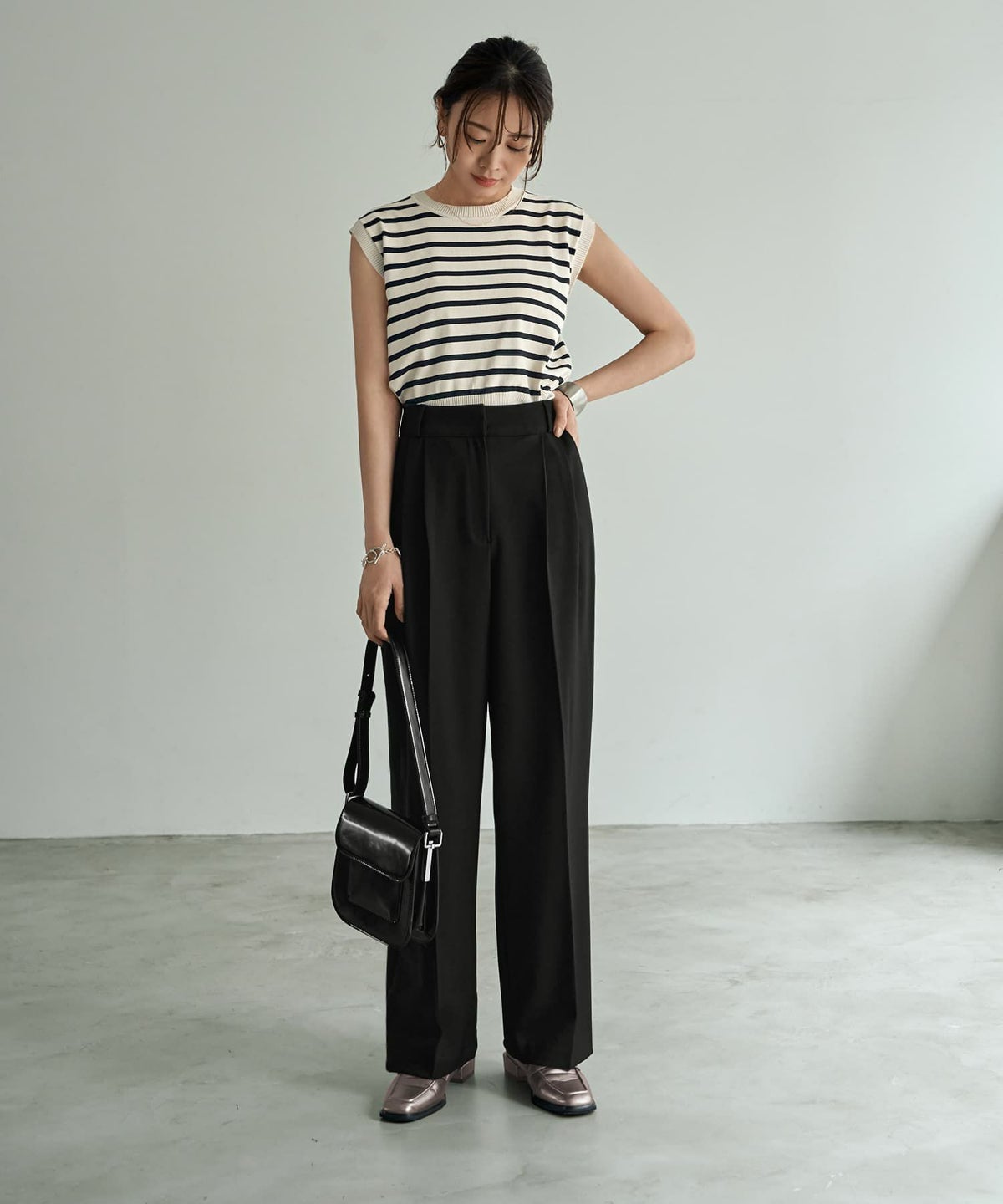 着用イメージ 166cm Sサイズ ブラック