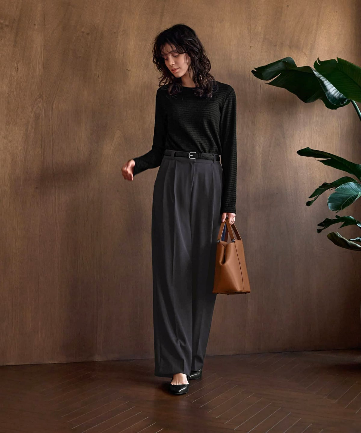 着用イメージ 167cm Sサイズ チャコール