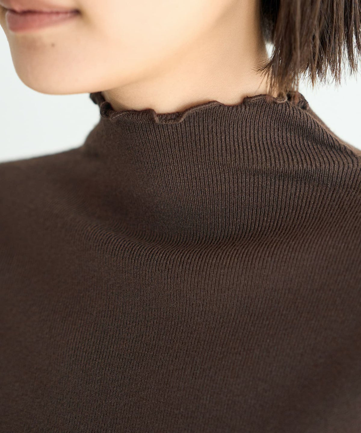 着用イメージ 167cm ブラウン