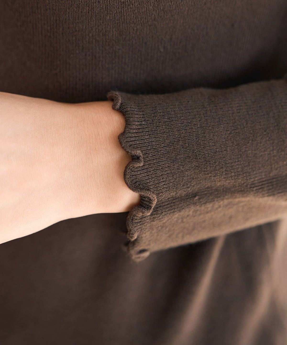 着用イメージ 167cm ブラウン