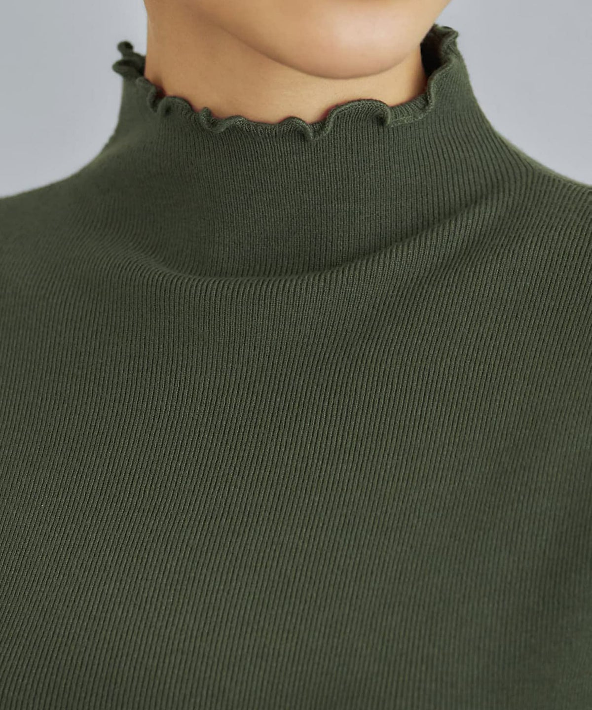 着用イメージ 168cm カーキ