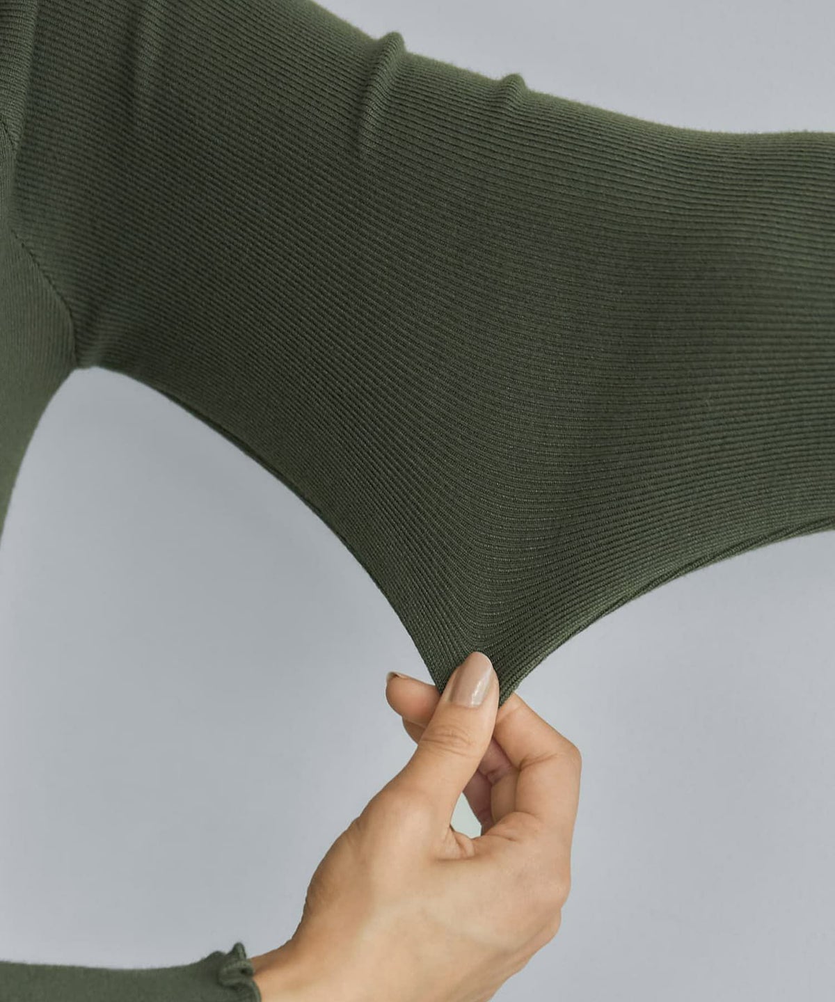 着用イメージ 168cm カーキ