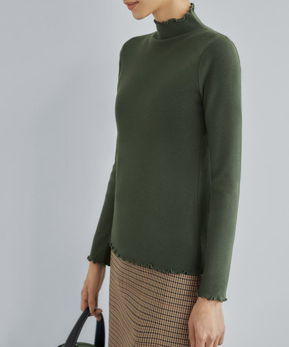 着用イメージ 168cm カーキ