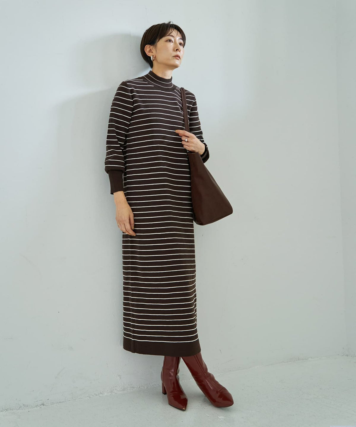 着用イメージ 167cm コーヒーミックス 02サイズ